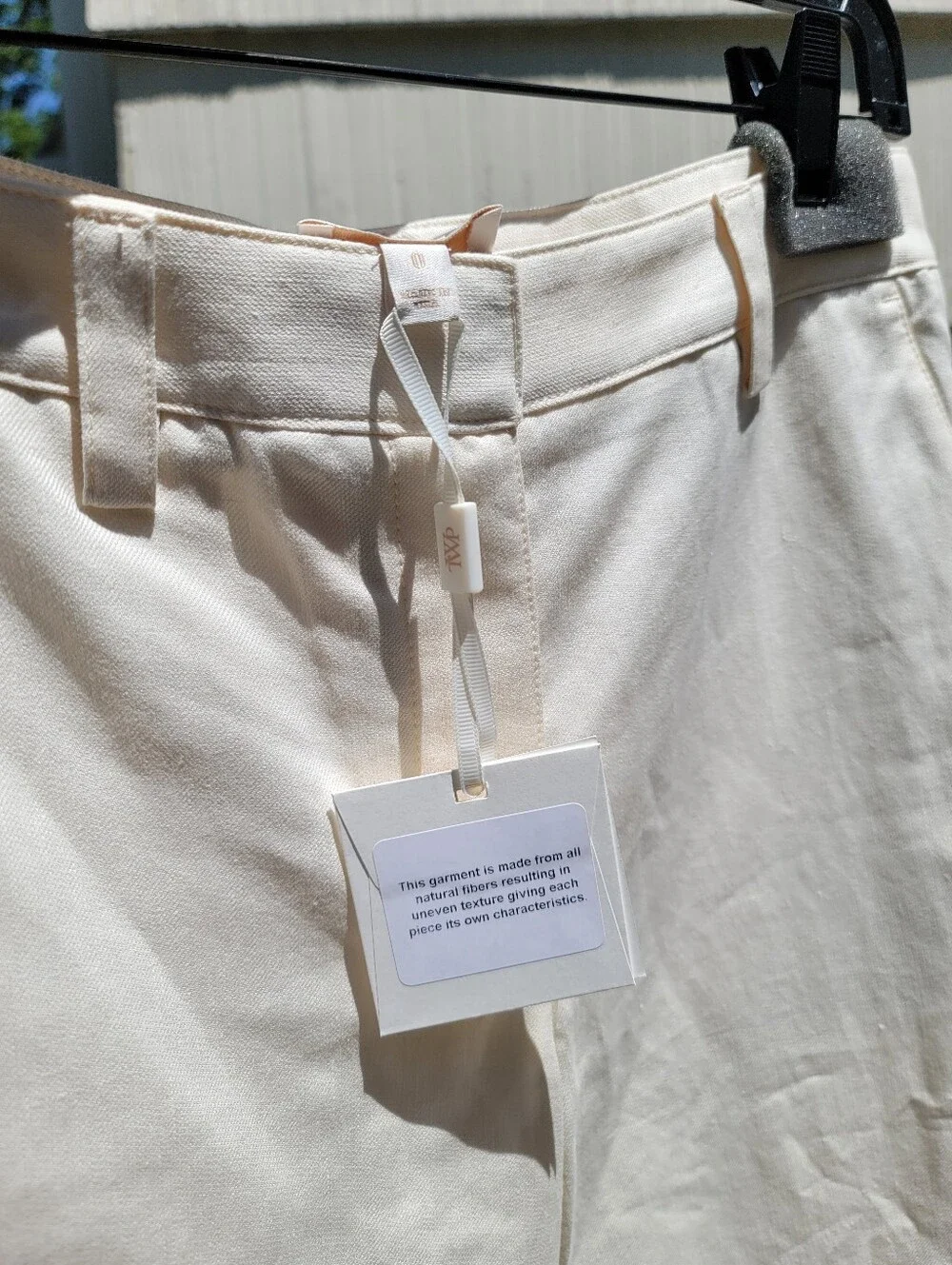 TWP Stay Golden Wide Leg Pant Bone / Light Golde Size 0 NWT